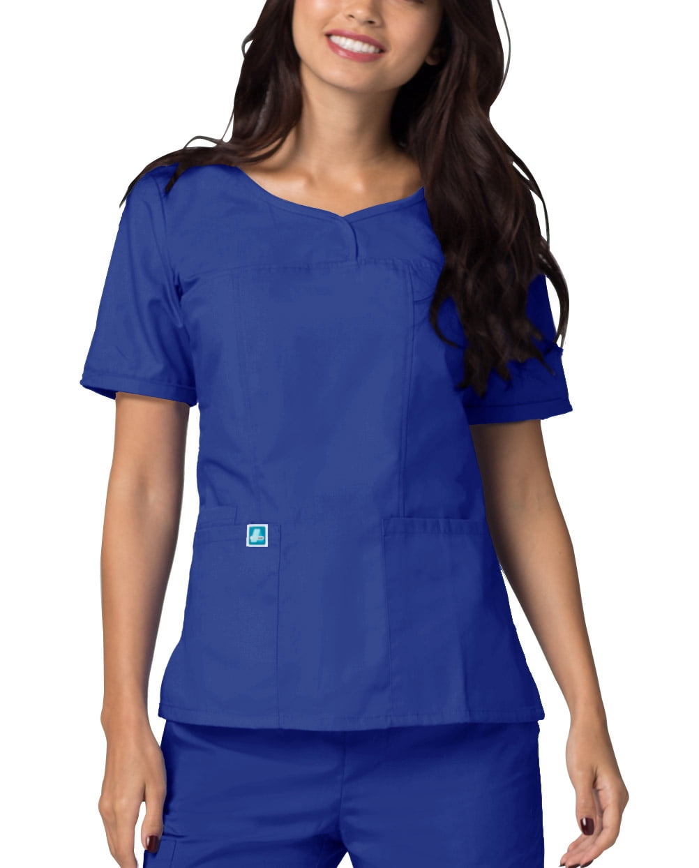 Adar Uniformes Médicaux Universels pour Femmes - Haut de Sarrau à Encolure en V