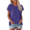 thumbnail image 1 of Hiiyo T-Shirt pour Femme à Manches Courtes, Col Ras du Cou, T-Shirt d'Été Décontracté (P-5TG), 1 of 6