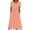 Orange, variant on Dresses Dress Women Graduation Women Comfortable Midi Dress Stretchy High Waisted Short Sleeve Polka Casual Round Neck Long Dress with Pockets Black L
