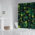thumbnail image 4 of Ensemble de Rideau de Douche avec Doublure à Boutons-Pression, Feuille de Trèfle Chanceux Irlandais Vacances (2) Rideaux de Douche Doublure de Douche Imperméable, Doublure de Douche Décorative en Polyester, 72x72 Pouces, 4 of 4