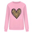 thumbnail image 4 of Chemise de Saint-Valentin pour Femmes 2024 Col Rond Chemises Décontractées Cœur d'Amour Graphiques Tees Manches Longues Amples Pull Tops Mode Vacances T-Shirt, 4 of 4