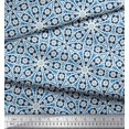 thumbnail image 3 of Soimoi Cotton Voile Fabric Floral Block Print Fabric by Yard 56 Inch Wide, 3 of 5