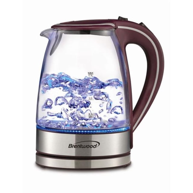 1.7L Tempered Glass Tea Kettle- Purple