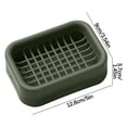 thumbnail image 2 of ZZkhGO Soap Box with Drainage, Double Layer Bathroom Soap Holder, Punch-Free Wall Mounted Soap Rack, 2 of 2