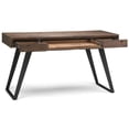 thumbnail image 2 of Allora Solid Acacia Wood Desk in Rustic Natural Aged Brown, 2 of 15