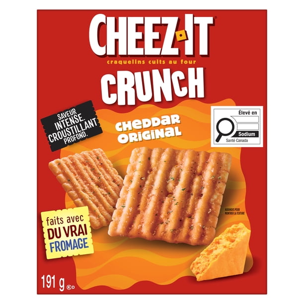 Cheez-It Baked Snack Crackers Crunch Original Cheddar 191g