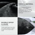 thumbnail image 4 of PiccoCasa Soft Water Repellent Throw Pillow Covers Black 16x16 Inch, 4 of 7
