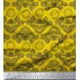 thumbnail image 1 of Soimoi Rayon Fabric Floral & Damask Ethnic Print Fabric by Yard 56 Inch Wide, 1 of 3