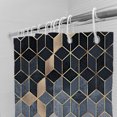 thumbnail image 2 of PANDACO Checkered Daisy Fabric Shower Curtain (72" x 72"), 2 of 4