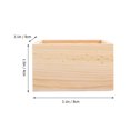 thumbnail image 2 of CHICHUMID 4Pcs Small Square Wooden Crates Wooden Boxes For Packing 3.14X3.14X1.57In Khaki, 2 of 6