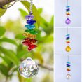 thumbnail image 1 of VALINK Crystal Ball Pendant Colorful Hanging Suitable for Window Outdoor Garden Hanging Decoration, 1 of 7