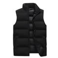 thumbnail image 1 of Pisexur Gilet Matelassé pour Homme, Extérieur, Décontracté, Col Montant, Veste Rembourrée, Manteau, Gilet, 1 of 9