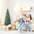 thumbnail image 2 of Patiojoy 5ft Pre-lit Artificial Christmas Tree Slim Artificial Xmas Tree w/ 250 Replaceable LED Lights & 408 Branch Tips, 2 of 10