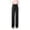 Black, variant on LOVZFMLL Women's Pants, Solid Color High Waist Draped Loose Straight Leg Casual Ice Silk Wide Leg Pants Black, M