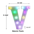 thumbnail image 3 of LiveSatisfy Clearance Colorful Light Up Letters, LED Letter Lights Marquee Letter Signs Battery Powered, Letter Lamp with Remote for Birthday Party Wedding Home Bar Christmas Decorations, 3 of 8