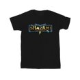 thumbnail image 1 of DC Comics Mens Shazam Fury Of The Gods Golden Logo T-Shirt, 1 of 3
