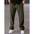 thumbnail image 4 of FOCUSNORM Men's Tapered Joggers Lightweight Drawstring Elastic Waist Solid Color Athletic Workout Pants Trousers, 4 of 9