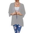thumbnail image 3 of Faithtur Veste en Mousseline Transparente pour Femme, Haut de Couverture Décontracté, Cardigans de Plage, 3 of 6