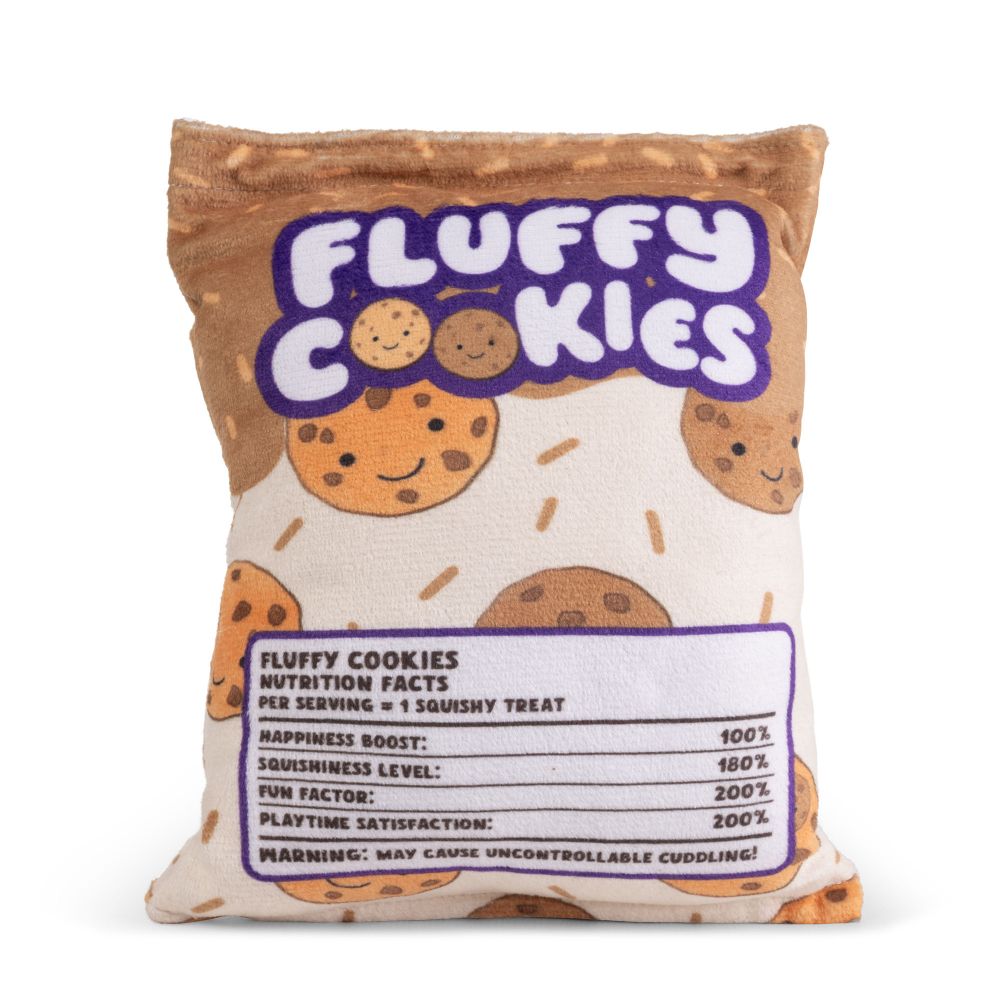 Squishy Snacks Biscuits en Peluche – Sachet de Collations avec Mini Biscuits en Peluche, Jouet Alimentaire pour Jeu d'Imitation, Dès la Naissance