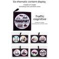thumbnail image 2 of Soft Baby Cloth Book Infant Educational Black & White Traffic Animal Fruit Numbers Cognize Cloth Book Toy, 2 of 5