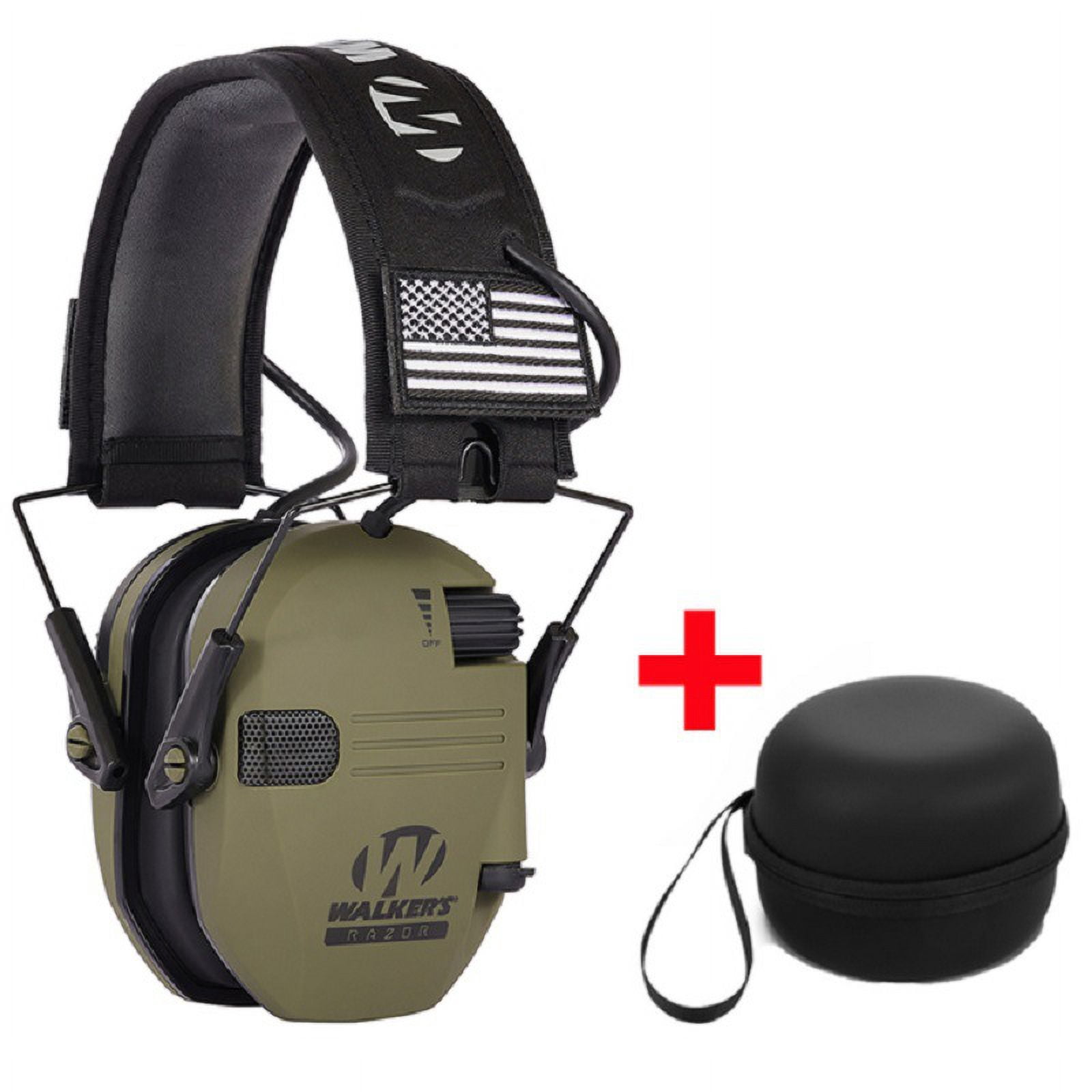 FlyFlise Earmuffs Active Headphones for Shooting Electronic Hearing protection Ear protect Noise Reduction Active Hunting Headphone Hearing Protection Headset Foldable
