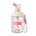 thumbnail image 2 of Dvkptbk Mixing Cup Stirring Cup Student White Collar Coffee Protein Powder Plastic Water Cup Cute Handheld Large Capacity Straw Cup Capacity 580ml Home Essentials, 2 of 4