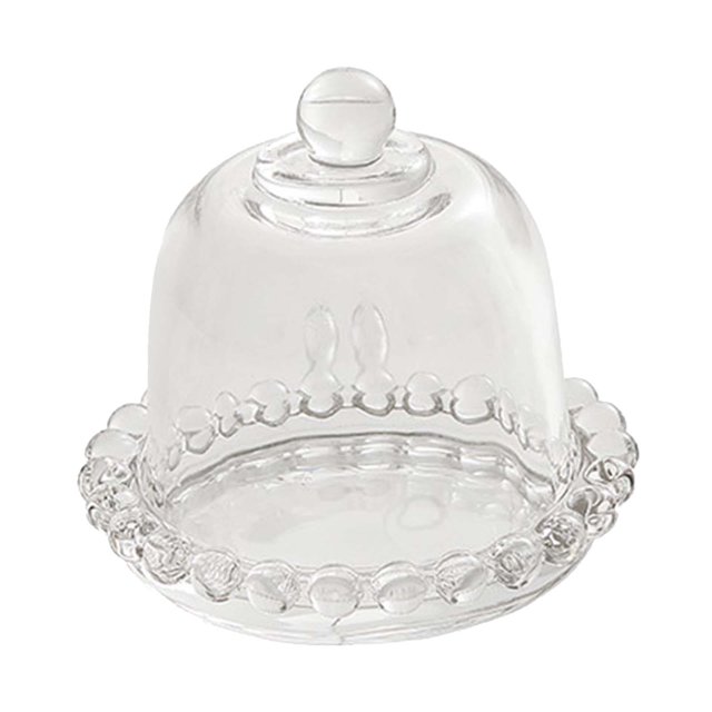 Glass Cake Stand Cake Display Tray Multifunctional Cake Cover Glass Dessert Dome S