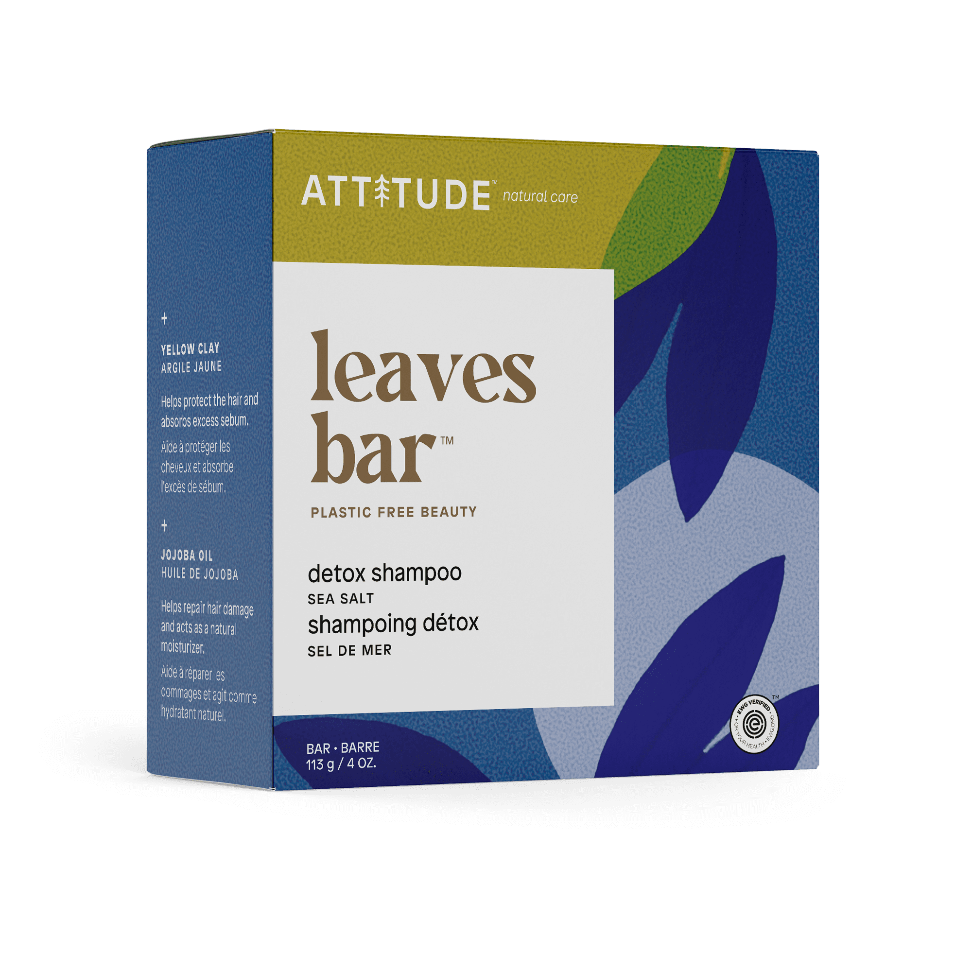 Attitude Shampoo Bar Detox Sea Salt 113g