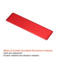 thumbnail image 3 of Unique Bargains 3'x1' Metal Name Plate Anodized Aluminium Self Adhesive Sign Tag Red 20 Pack, 3 of 6