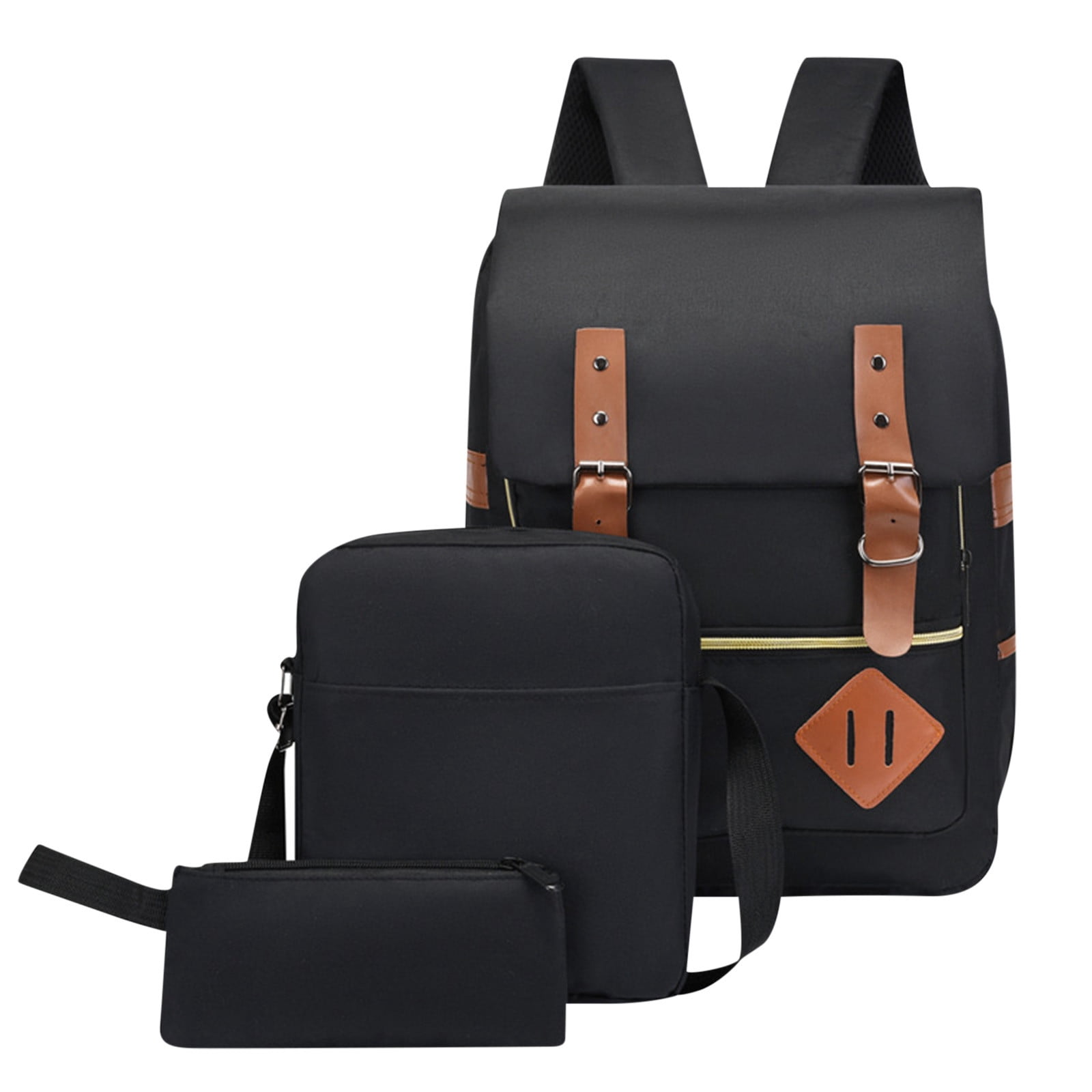 TopLLC Backpack Three Piece Set, Large Student Backpack, Suitable For School And Outdoor Travel, Computer Bag For Men And Women With Large Capacity