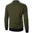 thumbnail image 4 of RXIRUCGD Man Solid Color Zipper Stand Collar Hoodie Coat, Army Green, Size: M, 4 of 5