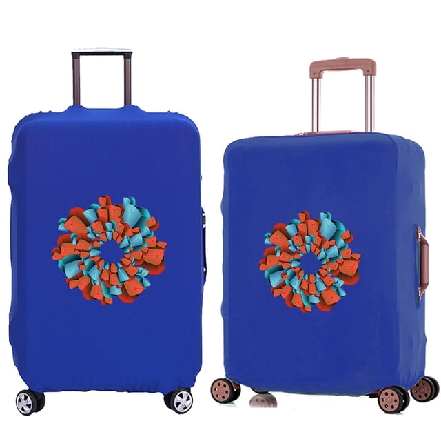 Travel Luggage Protective Cover 3d Pattern Travel Accessories Elastic Suitcase Case Apply To 18-28inch 8 3D008 L