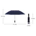 thumbnail image 2 of Summer Savings Clearance! EINCcm Compact Umbrella Compact Travel Umbrella Windproof Waterproof Stick Umbrella UV Protection Golf Umbrella 10 Rib Steel Umbrella Stand, Red, 2 of 8