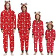 thumbnail image 1 of Family Matching  Pajamas Set Sleepwear Jumpsuit Snowflake Hoodie, 1 of 6
