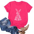 thumbnail image 4 of Tauxra Hauts d'Été à Manches Courtes pour Femmes, T-Shirts à Col Rond pour Femmes, Blouse T-Shirt Décontractée à Imprimé de Pâques, 4 of 6