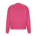 thumbnail image 3 of Unisex Adults Casual Crew Neck Sweatshirt Loose Soft Long Sleeve Workout Pullover Tops Couples Matching Outfits, 3 of 5