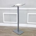 thumbnail image 4 of FixtureDisplays® Acrylic Podium for Floor, Aluminum Pole & Base - Clear & Silver 119741, 4 of 15