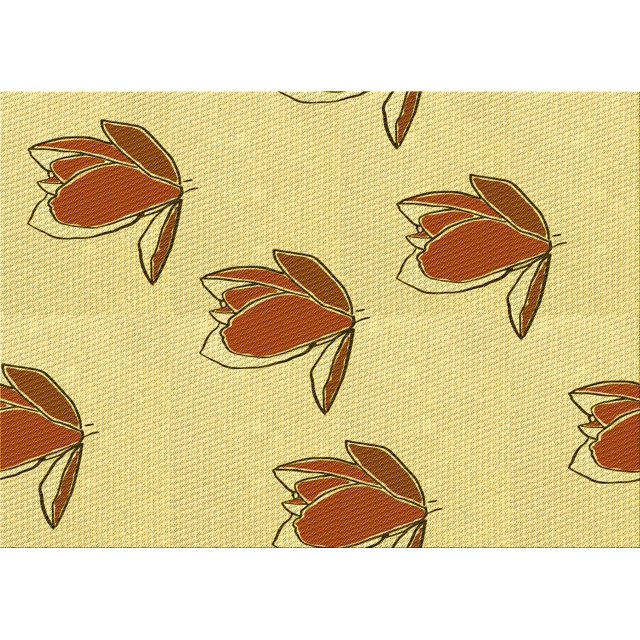 Ahgly Company Machine Washable Indoor Rectangle Transitional Cinnamon Brown Area Rugs, 7' x 10'