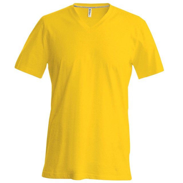 Kariban Mens Short Sleeve V Neck Slim Fit T-Shirt