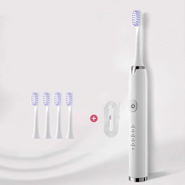 Xihbxyly Electric Toothbrush- Electric Toothbrush With 5 Brush Heads - 5 Cleaning Modes- Ipx7 Water Proofing-Newly Upgraded Electric Toothbrush-Longer Life-Faster Char