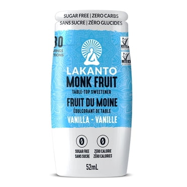 Lakanto Gouttes d'Extrait Liquide de Fruit du Moine - Zéro Calorie, Zéro Sucre, Édulcorant pour Boisson Céto, Substitut de Sucre, à Emporter, Thé, Café, Eau, Smoothies, Autres Boissons (Vanille - 1,76 fl oz)