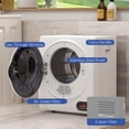 thumbnail image 4 of CoSoTower 1.5 cu.ft Portable Compact Clothes Laundry Dryer with Intelligent Drying for Apartments Dorms RVs, 850W, White, 4 of 7