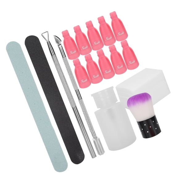Herwey Manicure Nail File Professional Nail Art Dust Brush Manicure Grinding Nail Polish Removal Tool Acrylic Nail Kit