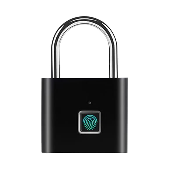 EGNMCR Bathroom Accessories Fingerprint Padlock, Smart Keyless Lock,Locker Lock, Biometric Metal Keyless Thumbprint Lock,, USB Rechargeable,For Locker, Backpack, Suitcase smart padlock
