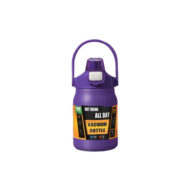 tredstone Gobelet à Paille Rabattable avec Grand Ouverture Léger Écologique Violet 800 ml