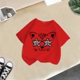 thumbnail image 5 of LUOGENLI T-Shirt pour Filles Enfant Filles Mignon Graphique Col Rond Manche Courte Tee Été Décontracté T-Shirt Maxi Hauts Ensembles Filles Tenue 2 Pcs Plage Rouge 9-10 Ans, 5 of 5