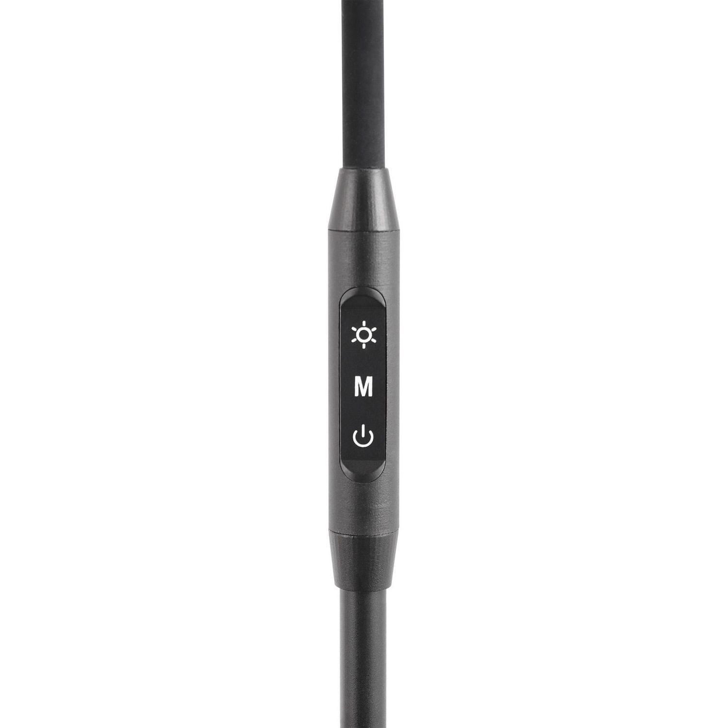 Mainstays Modern LED Floor Lamp, Matte Black, 4 Brightness & 4 CCT Settings