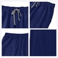 thumbnail image 4 of yardsong Pantalon Médical de Jogging Extensible Taille Haute pour Femme - Pantalon Athlétique Médical Léger à Cordon, Bas Resserré, Bleu Foncé, TP, 4 of 8