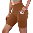 thumbnail image 2 of Timegard Plus Size Shorts for Women Running Ruched Comfy Shorts Casual Workout Shorts Elastic Waist, 2 of 6