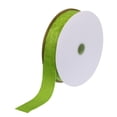 thumbnail image 1 of Unique Bargains Velvet Ribbon 1 1/2 Inch x 10 Yard Single Face Spool Silky DIY Crafts Gift Wrapping Bow Decoration Fresh Green, 1 of 5